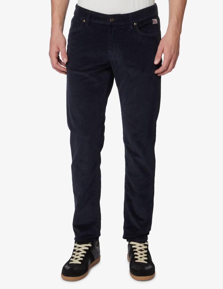 rinascente Roy Roger's 5 pockets velvet trousers - Blue