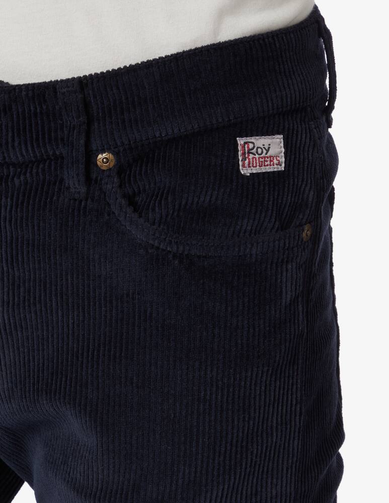 rinascente Roy Roger's 5 pockets velvet trousers - Blue