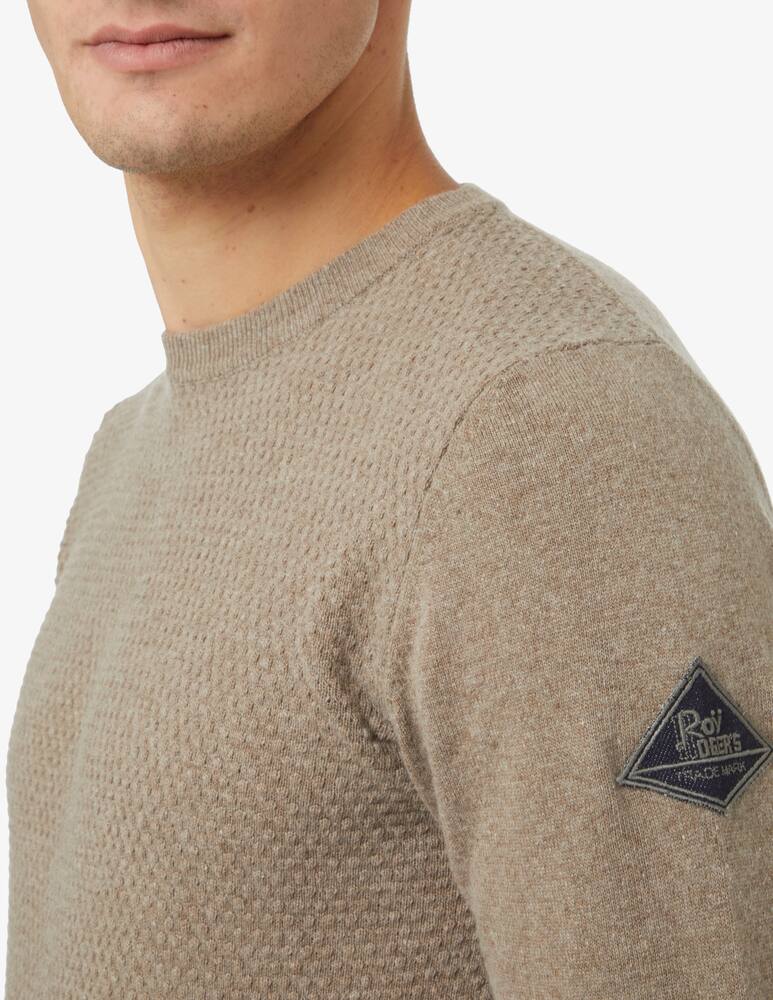 rinascente Roy Roger's Maglia girocollo in misto lana - Beige