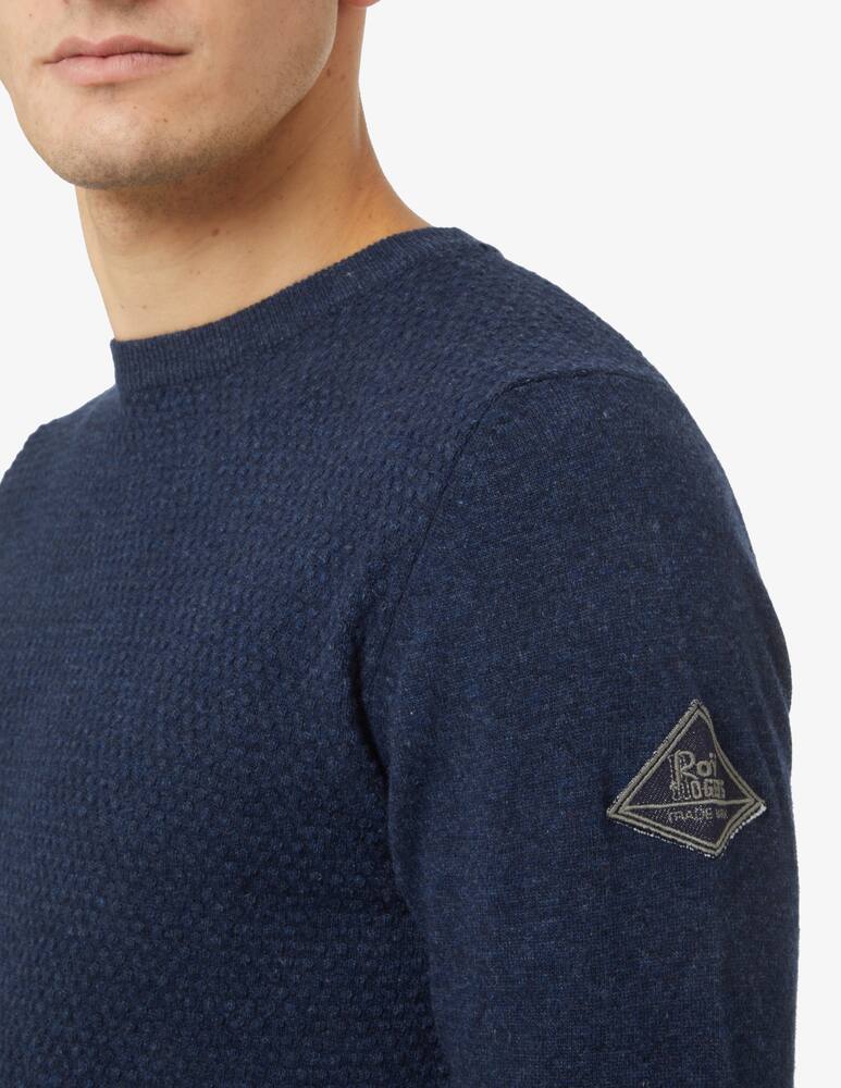 rinascente Roy Roger's Maglia girocollo in misto lana - Blu