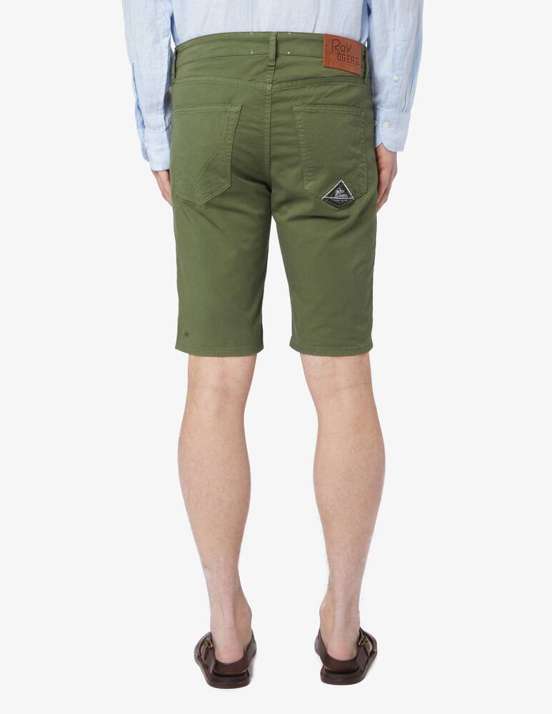 rinascente Roy Roger's 5 pockets 529 short gabardina trousers 