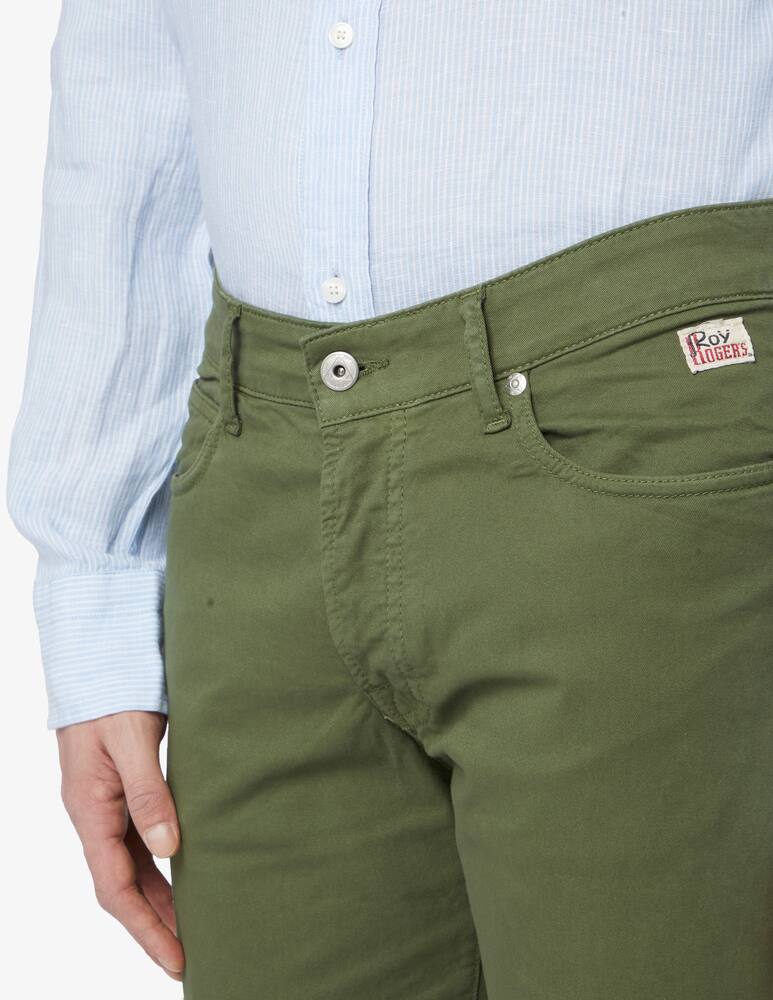 rinascente Roy Roger's 5 pockets 529 short gabardina trousers 
