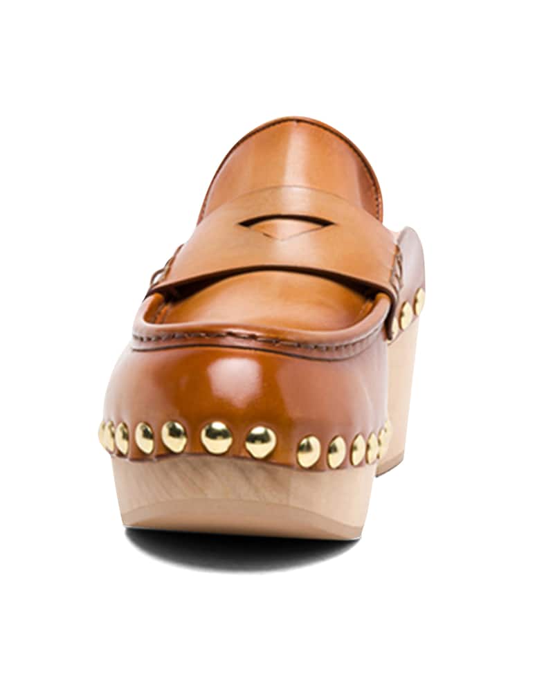rinascente Santoni Leather wedges - brown
