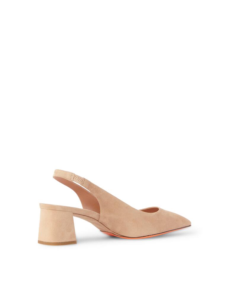 Santoni Slngback in pelle - beige - immagine 4