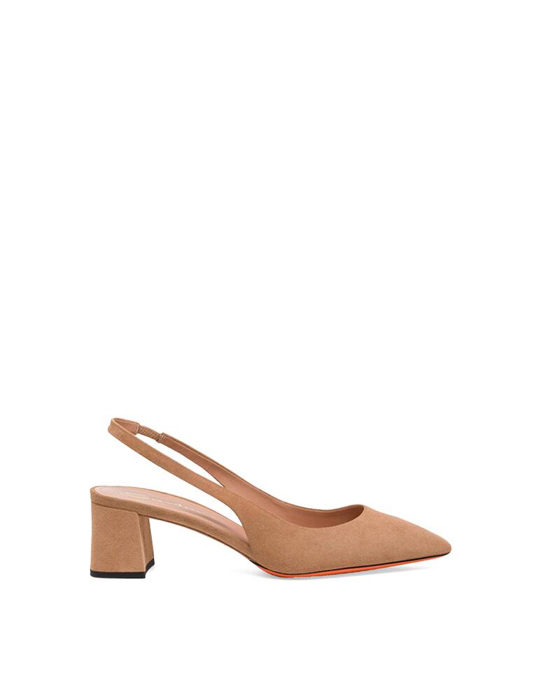 Santoni Slngback in pelle - beige - immagine 6