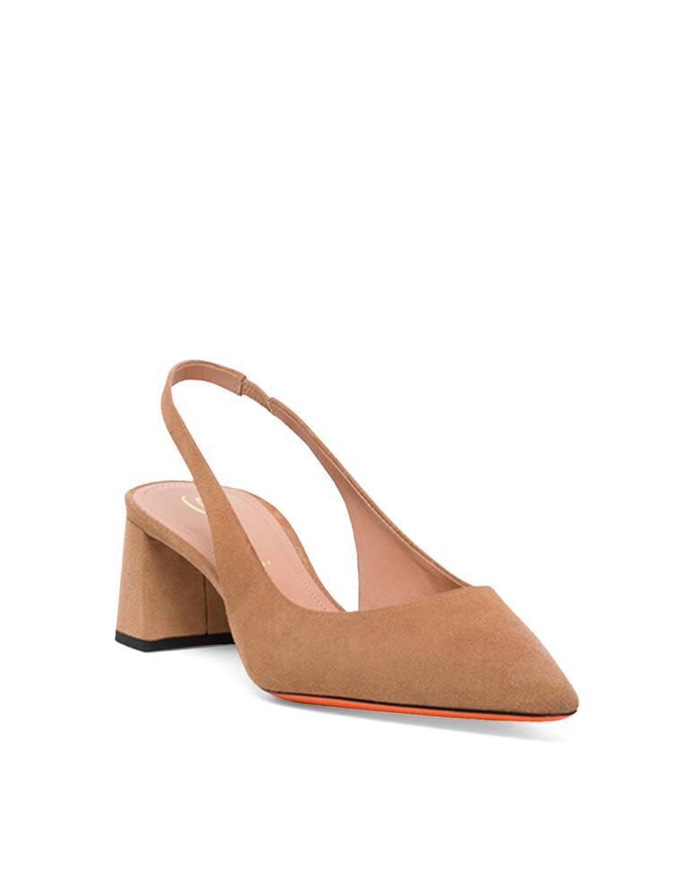 Santoni Slngback in pelle - beige - immagine 7