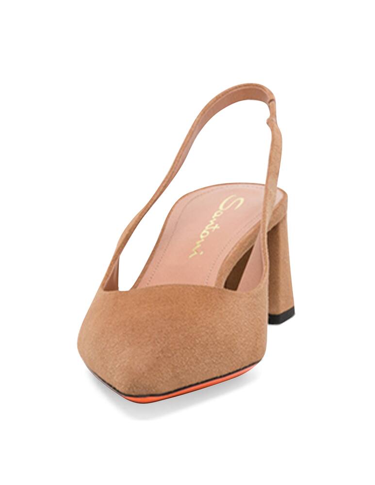 Santoni Slngback in pelle - beige - immagine 9