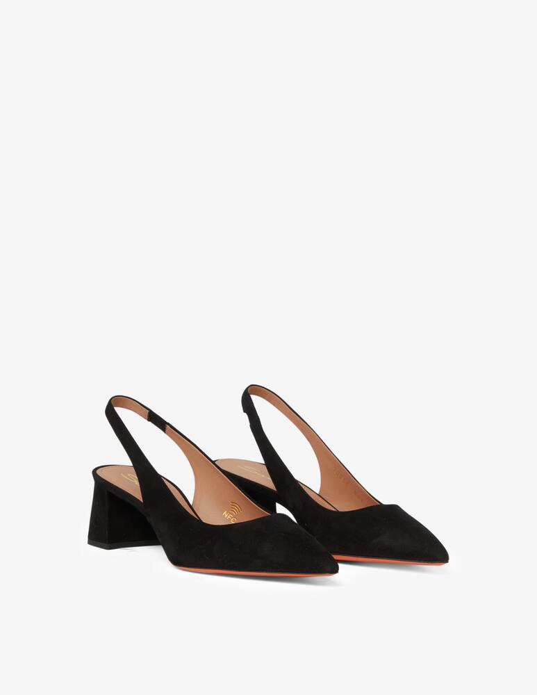 rinascente Santoni Leather slingback - black