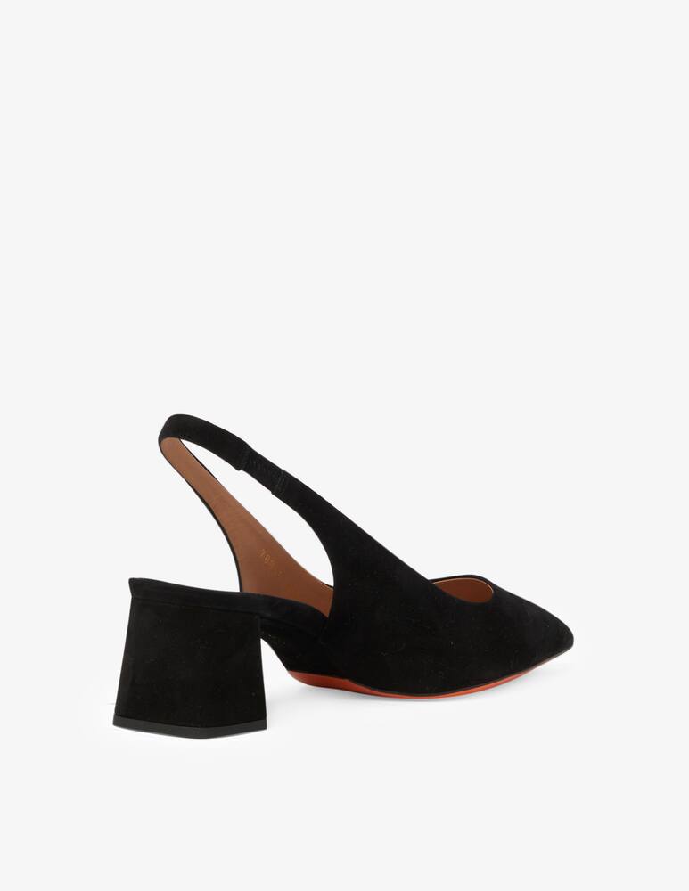 rinascente Santoni Leather slingback - black