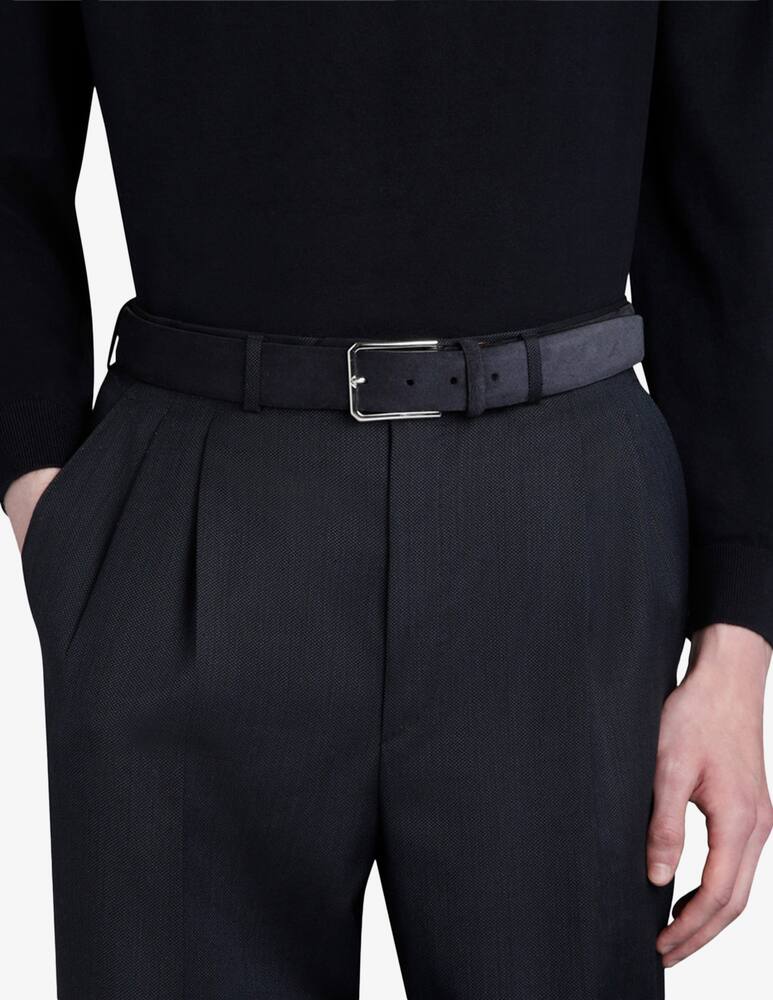 Santoni Suede belt with metal buckle - picture 2