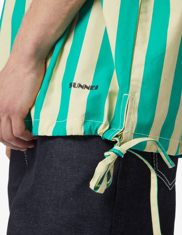 rinascente Sunnei Camicia manica corta a righe - verde