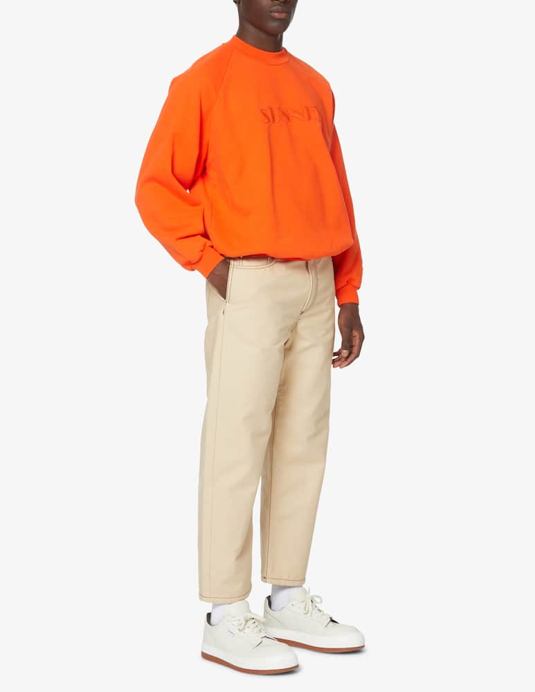 rinascente Sunnei Felpa girocollo con logo - arancione