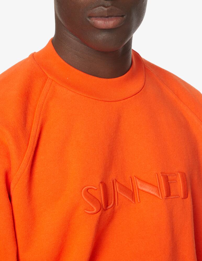 rinascente Sunnei Felpa girocollo con logo - arancione