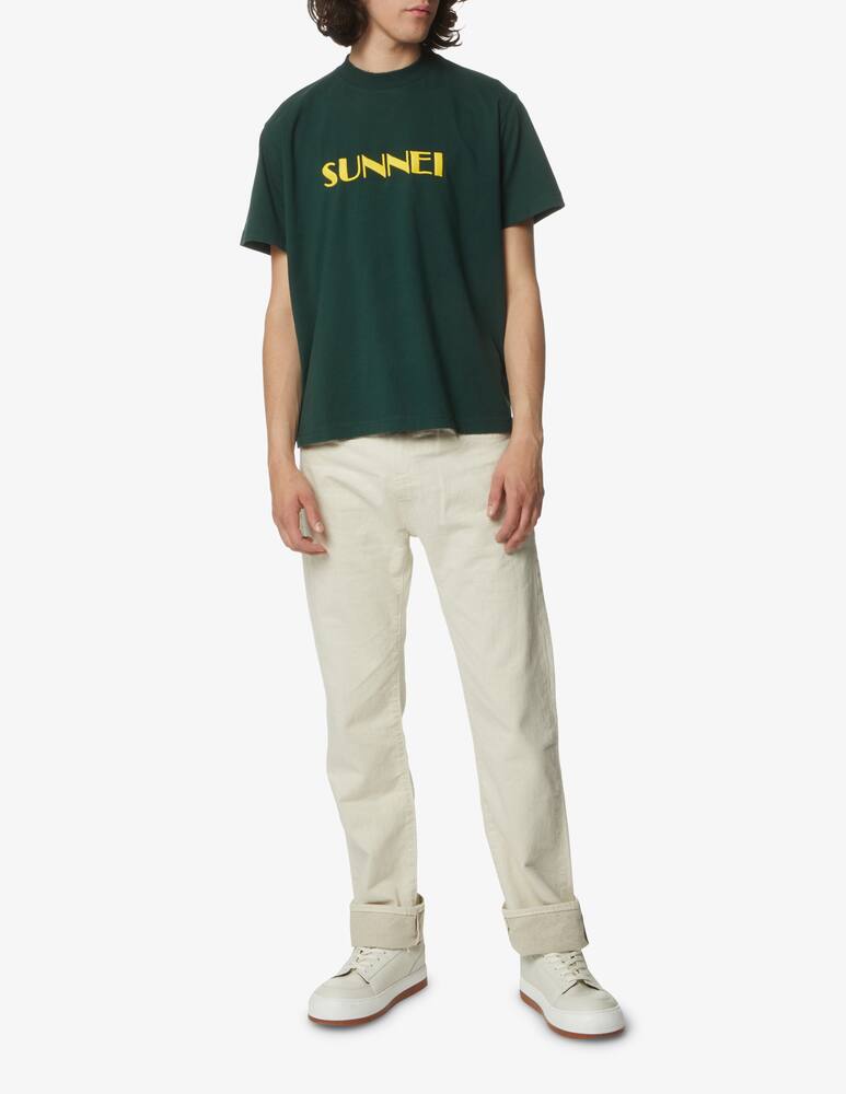 rinascente Sunnei Logo classic t-shirt - green