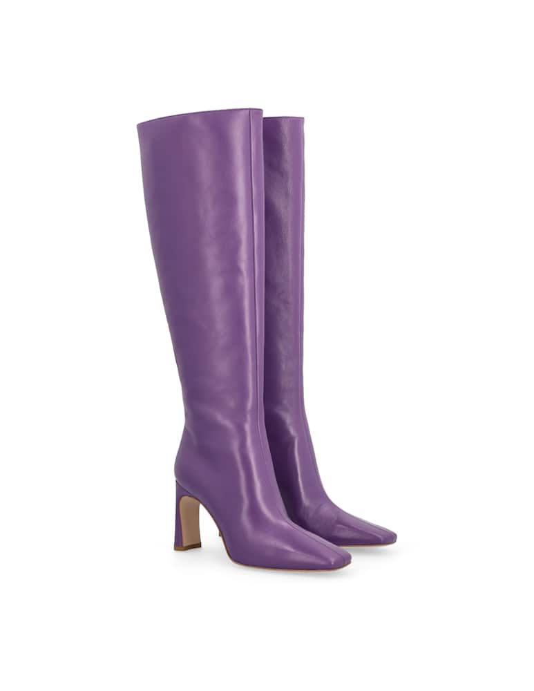 rinascente Liu Jo Leather heeled boots Leonie Hanne x Liu Jo - violet