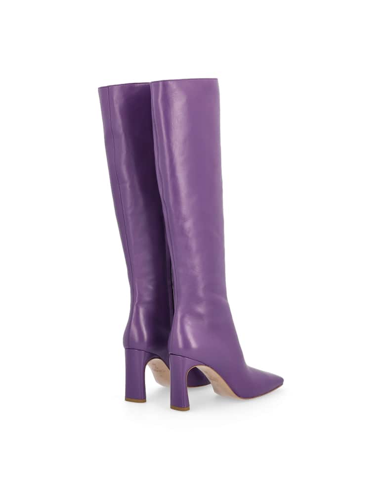 rinascente Liu Jo Leather heeled boots Leonie Hanne x Liu Jo - violet