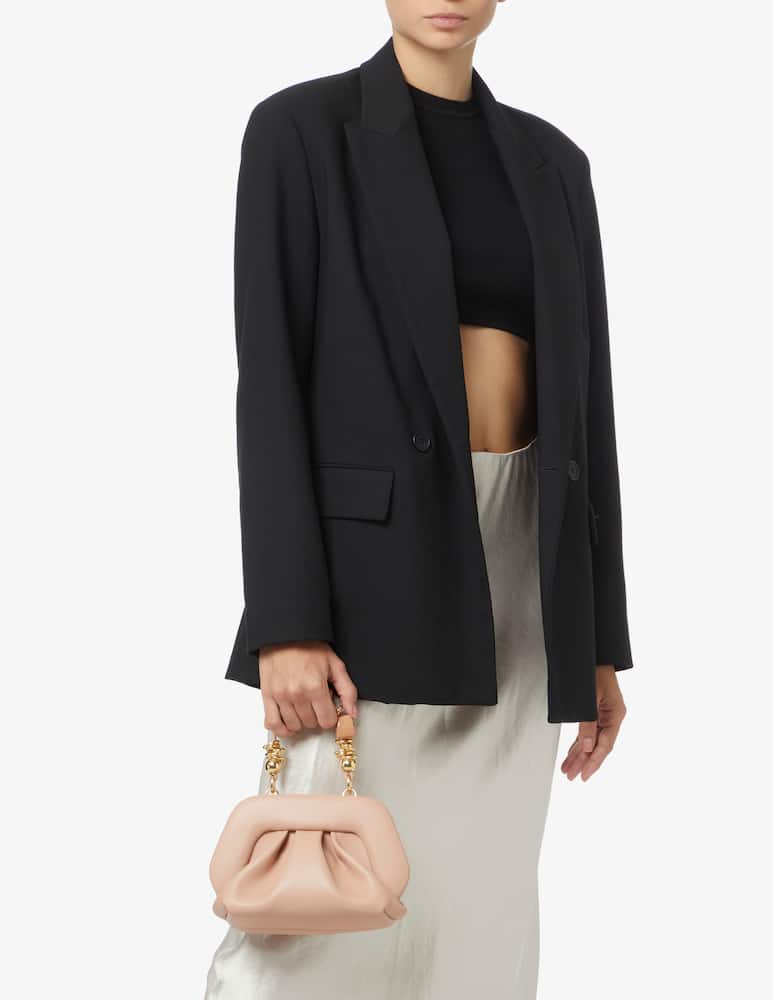 rinascente THEMOIRè Gea stone mini clutch - Pink