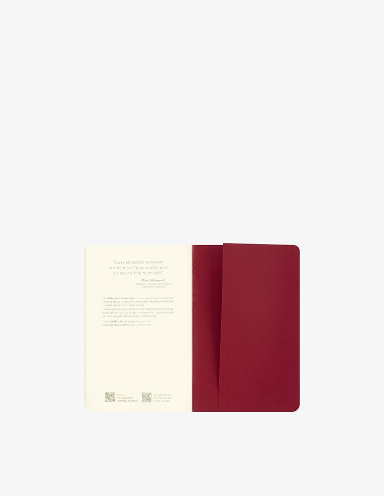 rinascente Moleskine Cahier Jnls Pk Rul Pattern Grn-Blue-Red