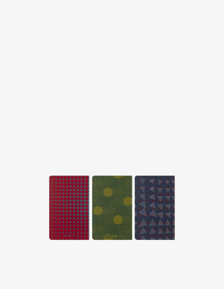 rinascente Moleskine Cahier Jnls L Rul Pattern Grn-Blue-Red