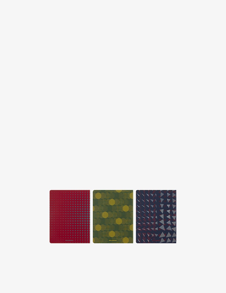 rinascente Moleskine Cahier Jnls Xl Rul Pattern Grn-Blue-Red