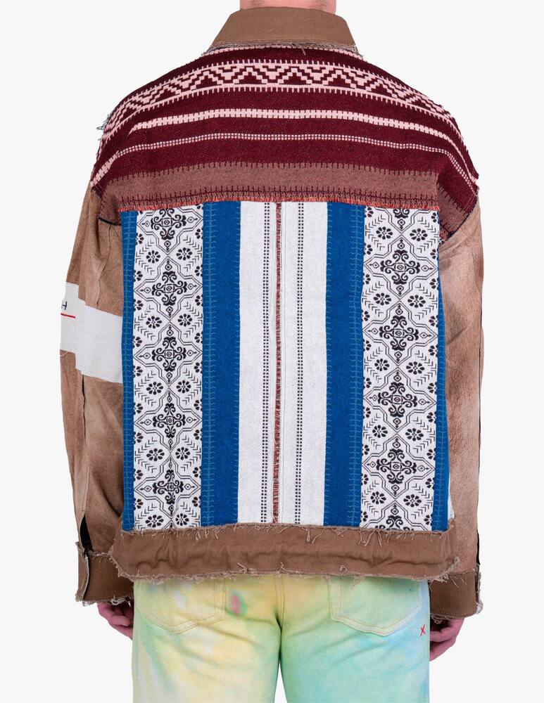 rinascente Handle With Freedom Leather jacket Suncream - multi