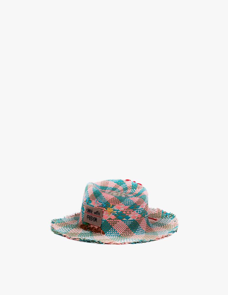 rinascente Handle With Freedom Straw Hat - multi