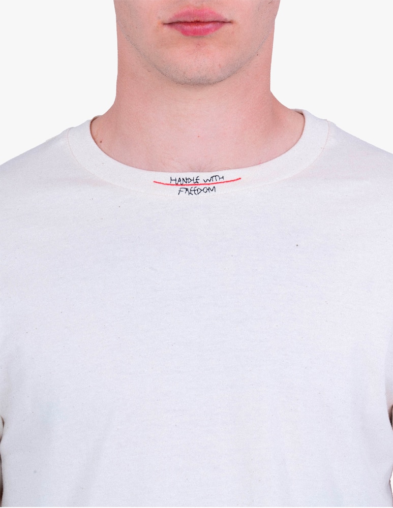 Handle With Freedom T-shirt con logo HFW - bianco - immagine 2