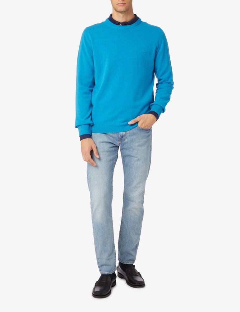 rinascente Harmont & Blaine Cashmere blend crewneck jumper - turquoise