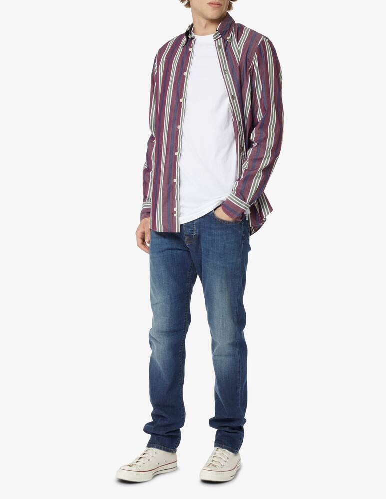 rinascente Harmont & Blaine Camicia di cotone a righe - Rosso