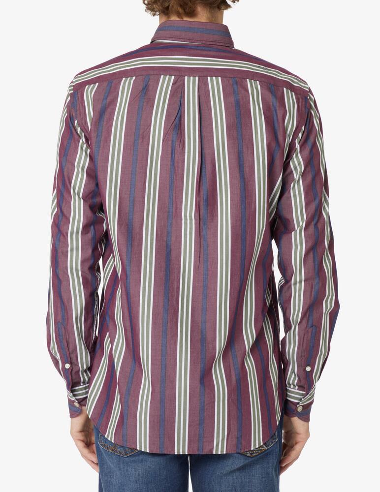 rinascente Harmont & Blaine Camicia di cotone a righe - Rosso