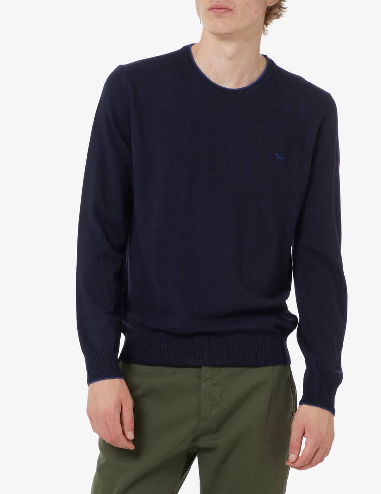 rinascente Harmont & Blaine Wool blend crewneck jumper - navy