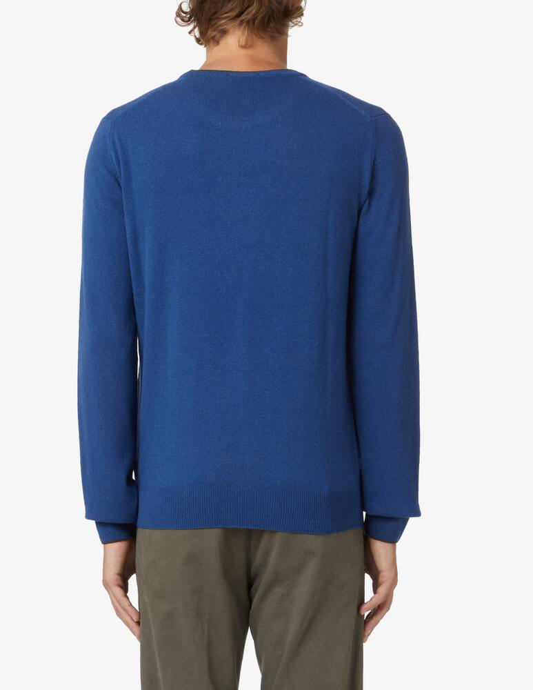 rinascente Harmont & Blaine Maglia girocollo in misto lana - blu