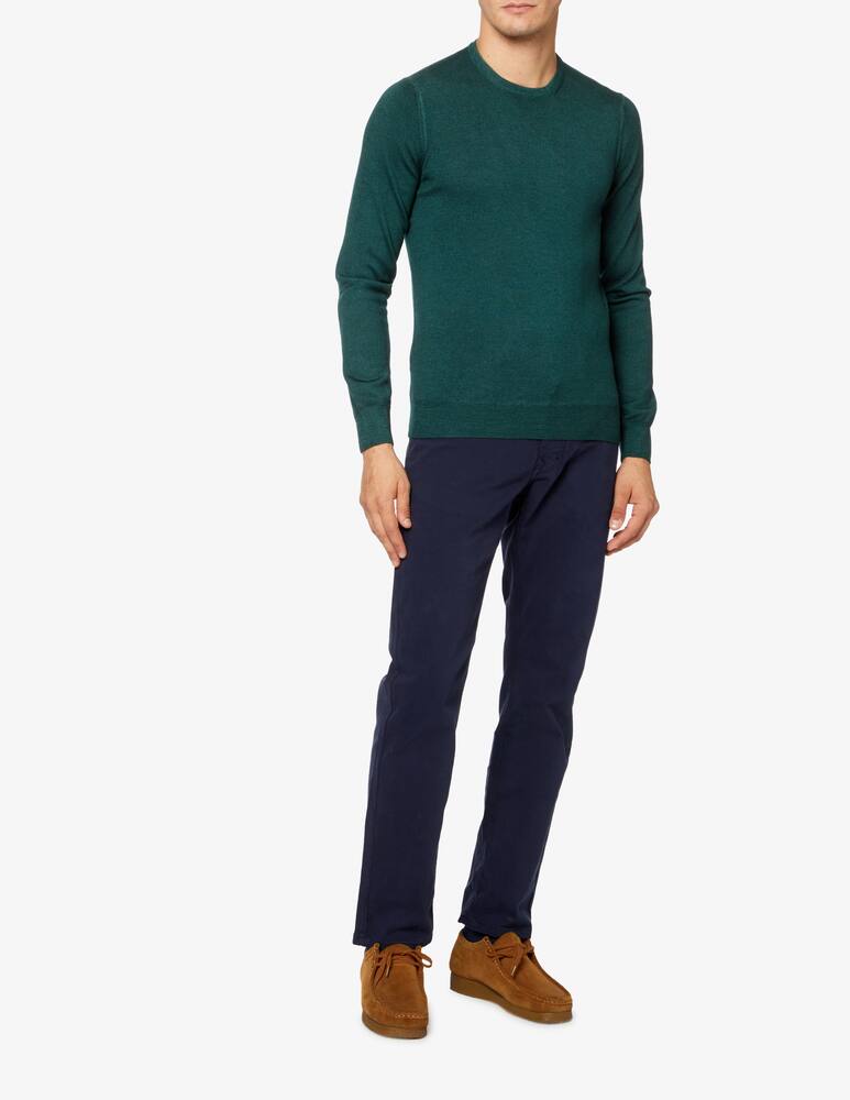 rinascente Harmont & Blaine Pantaloni 5 tasche gabardina - blu scuro