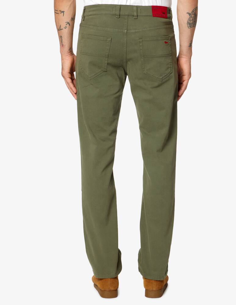 rinascente Harmont & Blaine Pantaloni 5 tasche gabardina - verde