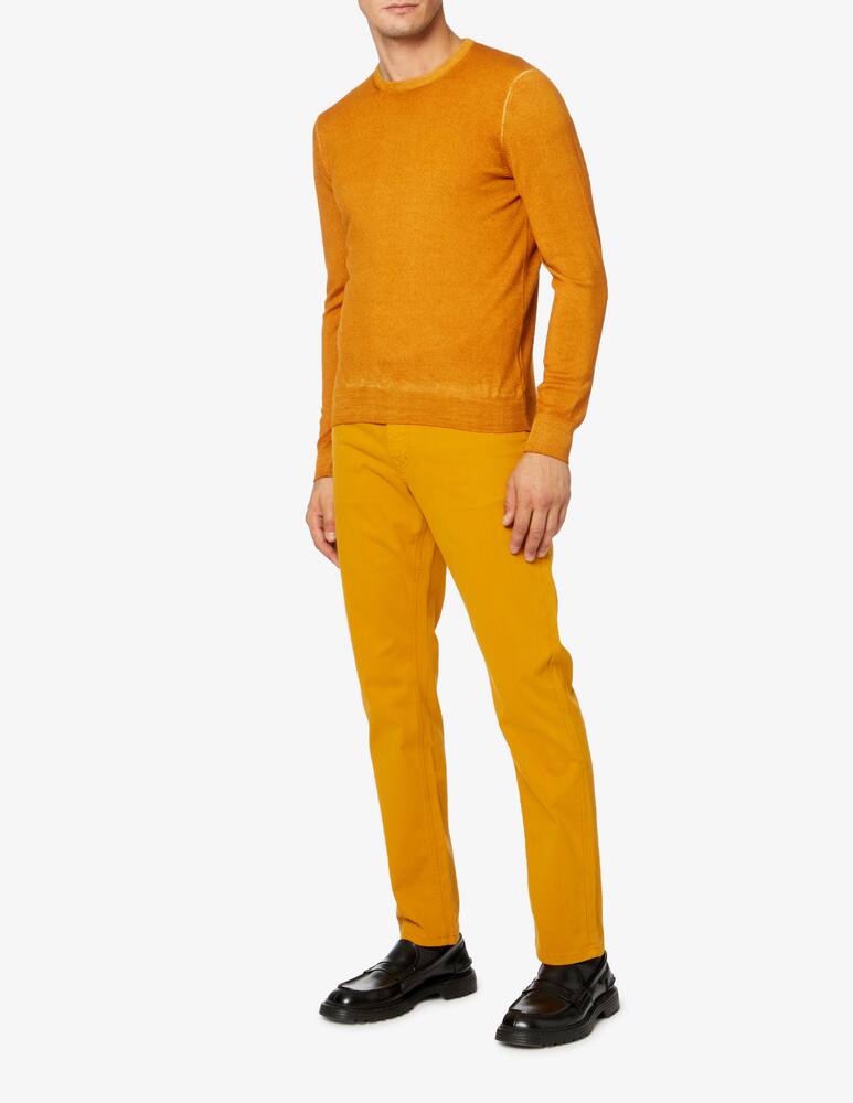 rinascente Harmont & Blaine Pantaloni 5 tasche gabardina - ocra