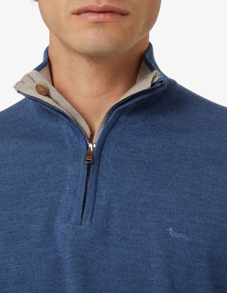 rinascente Harmont & Blaine Maglione in lana con cerniera - Blu