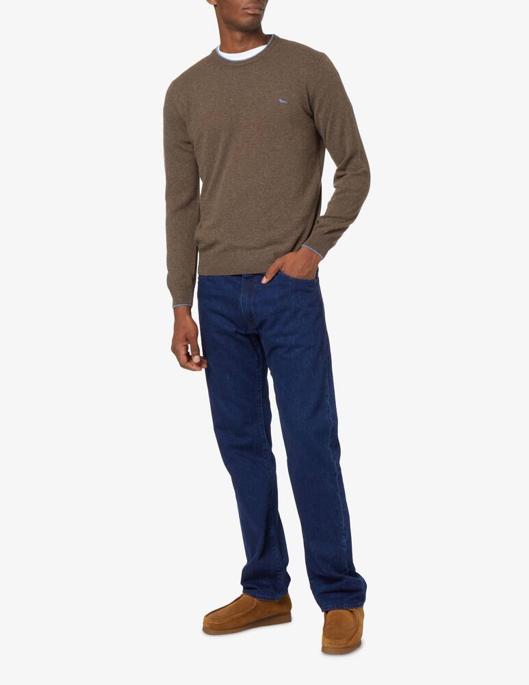 rinascente Harmont & Blaine Maglia girocollo in misto lana - moro