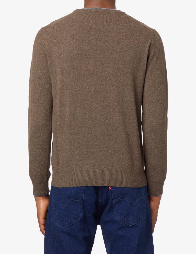 rinascente Harmont & Blaine Maglia girocollo in misto lana - moro