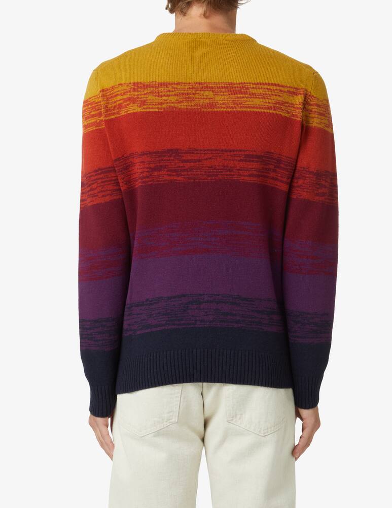 rinascente Harmont & Blaine Striped crewneck jumper - Violet