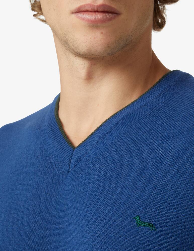 rinascente Harmont & Blaine V neck jumper - blue