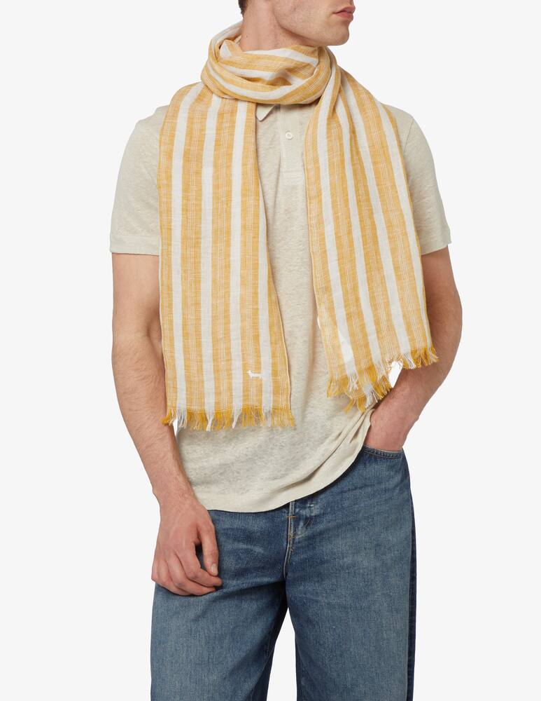rinascente Harmont & Blaine Striped linen scarf