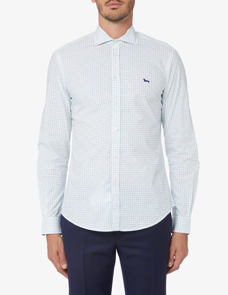 rinascente Harmont & Blaine Camicia fantasia triangoli narrow 