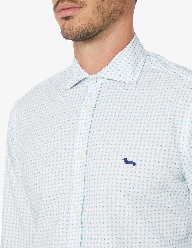 rinascente Harmont & Blaine Camicia fantasia triangoli narrow 
