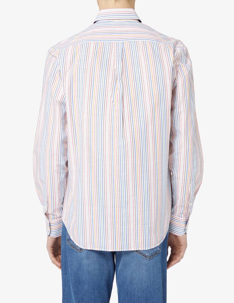 rinascente Harmont & Blaine Camicia maniche lunghe in cotone e lino rigata Multicolor 