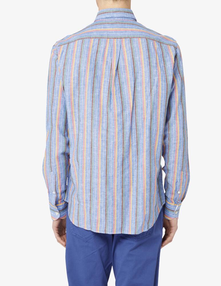 rinascente Harmont & Blaine Blue based long sleeve striped shirt 