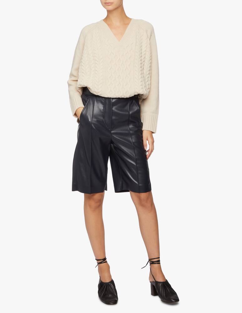 rinascente Sportmax Code Bermuda in simil pelle Ginetta