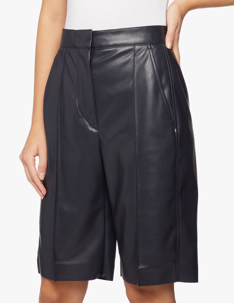 rinascente Sportmax Code Bermuda in simil pelle Ginetta