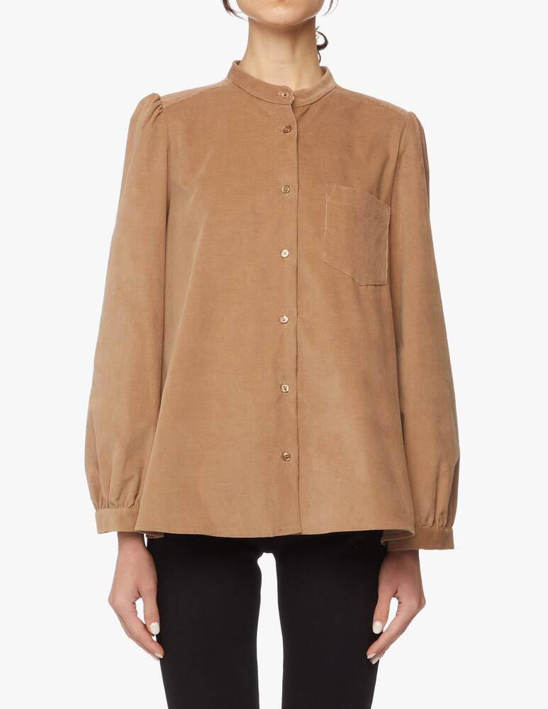 rinascente Weekend Max Mara Lemma striped korean collar shirt