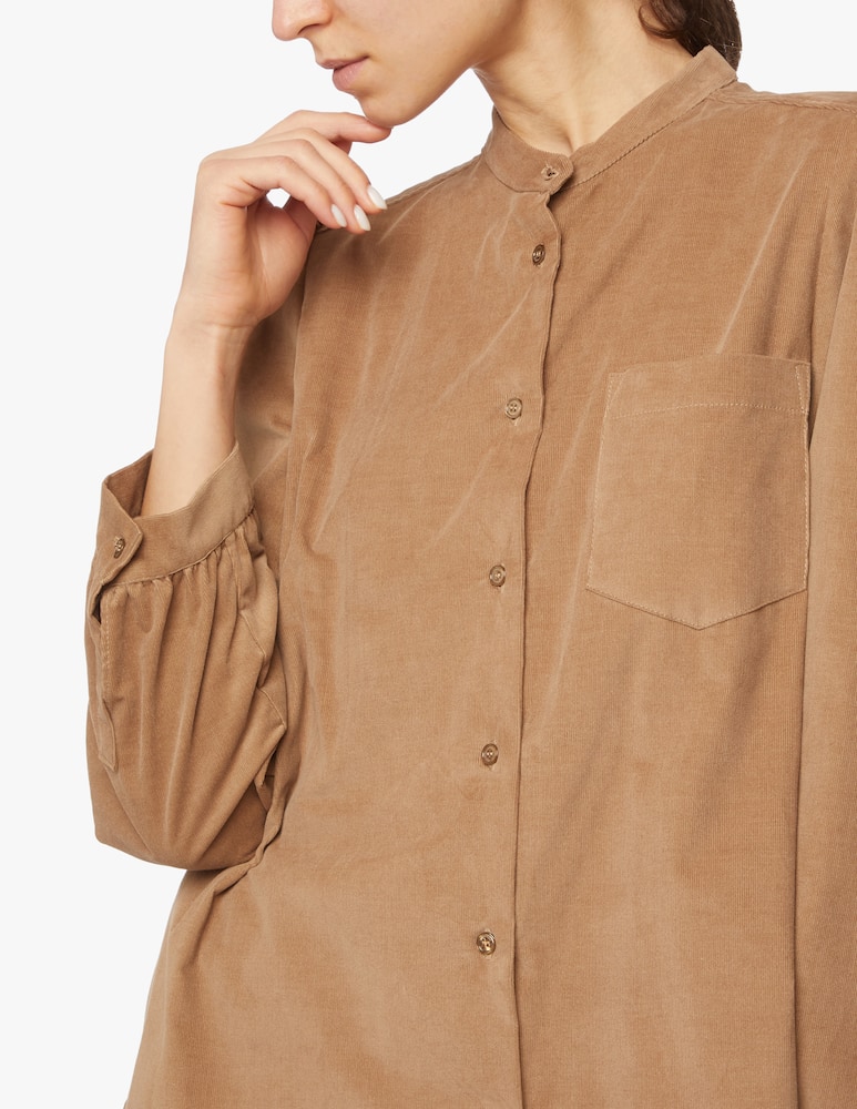 rinascente Weekend Max Mara Lemma striped korean collar shirt