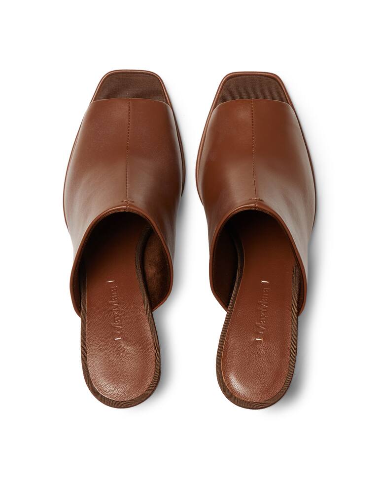 rinascente Max Mara Mule con tacco in pelle